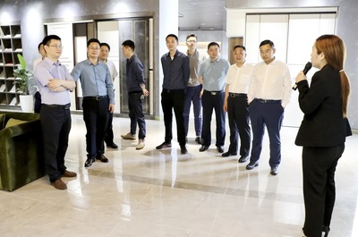 太平洋建设集团领导一行莅临金鹏考察交流